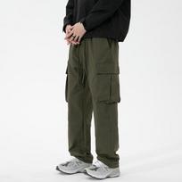 Firstview Men's Outdoor Thin Windbreaker Work Casual Pants FX1051 L armijos žalia spalva