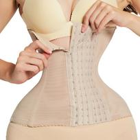 Slimming Waist Trainer Corset Belt Tummy Sheath Body Shaper Shapewear Underwear Modeling Strap Binder for Slim Fit body shaper L smėlis