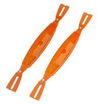 1 Pair Bike Spoke Reflectors Safety Light Bicycle Accessories Bicycle Wheel Reflectors Warning Cycling Reflector Night Riding oranžinė