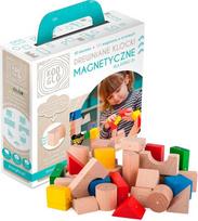Polskie Klocki Magnetyczne Drewniane Kooglo 30 El