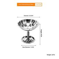 Hot Sale Stainless Steel Salad Cup Food Grade Ice Cream Cup Goblet Retro Dessert Bowl Fruit Yogurt Snack Bowl Kitchen Tools