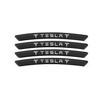 4Pcs Car Styling Wheel Rim Aluminum Logo Sticker Wheel Hub Decals For Tesla Model 3 Model Y Model S X SpaceX Roadster Cybertruck