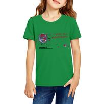 Children's Casual Short Sleeve T-Shirt Artemis II Space Mission Graphic Print Comfortable Fit Lightweight Fabric Suitable for Everyday Wear 120 žalia