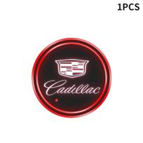 1/2PC LED Car Luminous Color Changing Cup Holder Coaster For Cadillac Logo Escalade CTS ATS SRX XTS XT5 STS CT5 CT6 BLS XLR