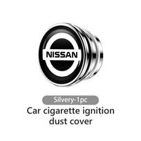 Car Alloy Cigarette Lighter Plug Cover Dust Protection Cap For Nissan Patrol Y62 Y61 Versa Altima X-trail Sunny Qashqai