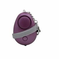 Anti-loss Loud Siren Personal Alarm Egg-shaped LED Flashlight Security Alarm 130dB Sound Safety Alarm Kids violetinė