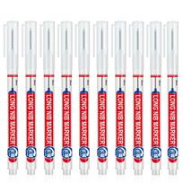 10Pcs Waterproof White Marker Pen Alcohol Paint Oily Tire Painting Graffiti Pens Permanent Gel Pen for Fabric Wood Leather 1.0MM