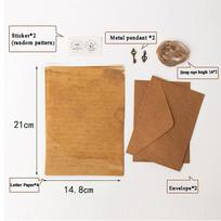 European Style Invitation Envelope Vintage Mailers Set Letter Pad Envelopes Letter Paper Kraft Paper Envelope Writing Paper