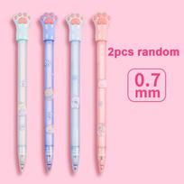 2/4pcs Kawaii Cat Paw Mechanical Pencils 0.5/0.7mm Automatic Pencils Korean Stationery Writing Tool Cute School Office Supplies