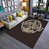Vintage Gold Rush Competition Carpet, Brown Retro Living Room Rug Suitable for use as an anti-slip for living room bedroom sofas 40x60cm( 15x23in )