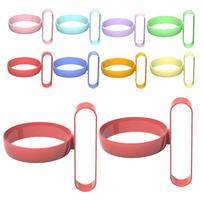 10Pcs Universal Cup Holder Thick Plastic Heat Insulated Heat Resistant with Handle Anti-Scalding Cup Lid Holder For Home