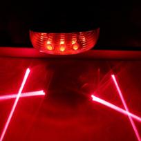 Bicycle Bike Led Lights  2 Lasers 5 Led Waterproof Cycling Taillight Safety Warning Taillight Mtb Bike Rear Tail Lights