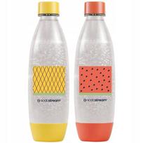 Zestaw 2X Butelka 1L Do Saturatora Sodastream - Pomarańczowa / Żółta Dwupak