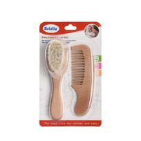 Multifunctional Baby Brush Set Wooden Handle Air Cushion Comb Shampoo Brush  Baby Hair Care 2pcs-A