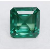 Green Topaz 30.98 Ct Square Cut Glorious Natural Loose Gemstone CERTIFIED 20 mm approx žalia