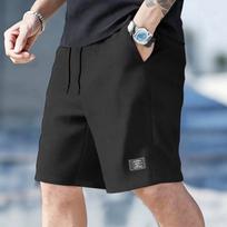 Men's Minimalist Aesthetic Waffle Fabric Summer Shorts S juoda