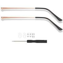 High Quality Repair Tool Glasses Arm Anti-Slip Double Teeth Replacement Leg Sunglasses Metal Spectacle Frame Universal rožinio aukso spalvos