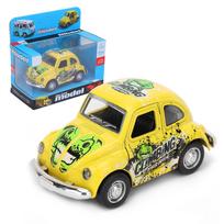 1/36 lydinio miniatiūrinio automobilio žaislo modelis, traukiamas atgal vaikų transporto priemonės žaislo modelis su lengvu garsu 1/36-Size:10*5.5*5cm geltona