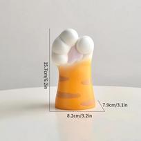 Cat Paw Design Creative Office Display Vase Cat Resin Dried Flower Vase Home Decoration Art Vase Dining table Flower Planter geltona