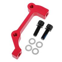Mountain Road Bike Disc Brake Caliper Mount Adapter Suitable for Rear 180mm raudona