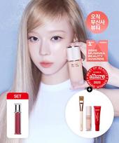 Espoir BiGlow Foundation   Couture Lip Tint Glaze Set  + Free  True Glow Foundation Brush+mini Foundation       +mini Primer 7g Wedding pitch/Apple sorbet