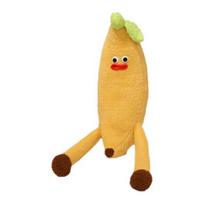 Bananų pliušinė pagalvė Minkštas kimštas vaisių žaislas Geltonos žalios spalvos Vaisio formos Banano miego pagalvė Namų dekoras 90 cm geltona