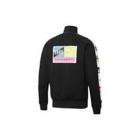 PUMA Brand Love T7 Jacket Logo Printed Stand-Up Collar Knit Jacket Men's Black M