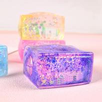 Ice Transparent Cube Sensory Fidget Toy - Soft Squeeze  Stretch Stress Easing Toy For Adults  Kids Random Color 1 Pack
