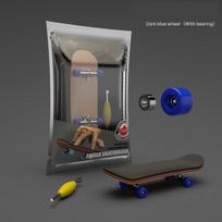 Wood Maple Professional Mini Finger Skateboard Toys Metal Bracket Bearing Wheel Anti Stress Sensory Tabletop Toy