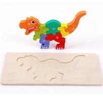 High New Quality Baby Wooden 3D Puzzle Game Cartoon Animal Intelligence Jigsaw Shape Matching Montessori Toys For Children Gifts