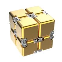 Diy Metal Infinite Cube Stress Easing Antistresse Fidget Toy Best Relieve Stress Attention And Concentration Adults Anxiety Lure