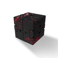 Magic Infinity Figet Cube Finger Toy Aluminum Alloy Metal Office Square Camouflage Flip Cubic Stress Easing Desk Toys Cool Gift