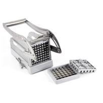 Manual French Fry Cutter – Heavy Duty Metal Slicer for Perfect 5mm Fries, Kitchen Gadget