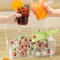 Ice Trays Easy Release Molds Double Layer Making Tool with Bin Kitchen Gadget for Cocktails Tea Coffee Whiskey Drinks Home China Mainland
