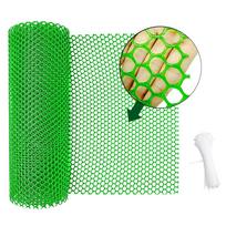 Feb.Plastic Chicken Wire Fence Mesh,Fencing Wire For Gardening, Poultry Fencing, Chicken Wire Frame For Floral Netting žalia