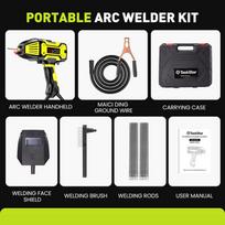 TaskStar Portable Welding Machine 110V, IGBT Inverter Handheld Stick ARC Welder 20-200Amp