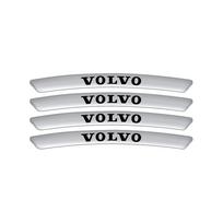 4pcs Aluminum Car Wheel Rims Racing Sticker Badge Auto Decoration Accessories For Volvo Rdesign AWD C30 C70 S40 S70 S80 S90 XC90