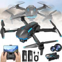 Dron Wifi Z Kamerą Zabawka 1080P Hd Dwie Kamery Zawis +2Xaku Początkujących