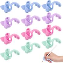 12Pcs Children Silicone Pencil Holder Correction Device For Students Five Finger Pen Holder Writing Hold Pen Grip Posture Tool