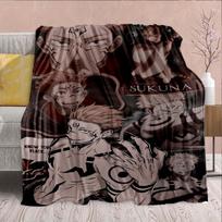 Jujutsu Kaisen Decorative Flannel Blanket Warm Soft Throw Lightweight Cozy Sofa Bed Decor -QJY 75x90cm