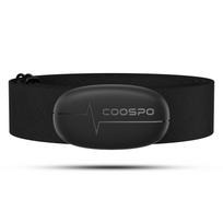 COOSPO H6/H9Z Krūtinės širdies ritmo monitoriaus dirželis Bluetooth 4.0 ANT+ HRM jutiklis Vandeniui atsparus Garmin Wahoo dviračio kompiuteriams H6M-B-BK