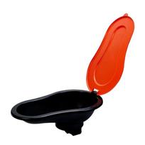 1Pcs Odor Proof Folding Bed Pan Thicken Plastic Portable Portable Travel Potty Squatting Design Folding Portable Urinal