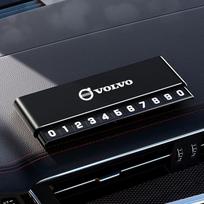 Car Temporary Parking Number Plate Aluminium Alloy Slide Adjustable Sticker For Volvo S40 S80L S60 S90 XC40 XC60 XC90 V40 V60 T6