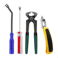 4Pcs Upholstery Staple Remover Tool Tack Puller Remove Nails with Ergonomic Handle Nail