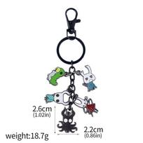New Game Hollow Knight Bone Nail Keychain Necklace Pure Nail Sword Metal Pendant Keyring Cosplay Jewelry Gifts
