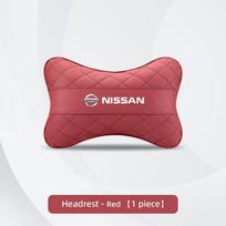 Natūralios odos automobilio galvos atramos juosmens atramos interjero aksesuarai Nissan Sylphy N7 Qashqai J11 J10 Teana Note Navara Juke GTR