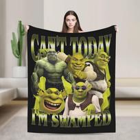 Shreks Father'S Day World Greatest Father Cup Blanket Coral Fleece Plush Winter Warm Throw Blankets for Bed Office Rug Piece 100x150cm
