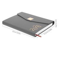 2026 Daily Planner Journal Portable Yearly Appointment Book Minimalist Writing Notepad for Work Travel Office Scheduling pilka