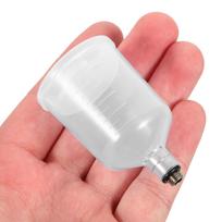 Clear Detachable Airbrush Pigment Cup Pot Replacement Paint Cup Plastic Container for Efficient Airbrush Spray Painting China Mainland
