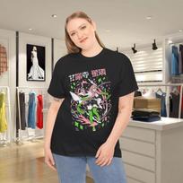 Anime Mitsuri Kanroji T- Shirt Demon Slayer Kimetsu Black T  Shirt L